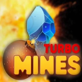 Turbo Mines slot logo by Turbo Games at Casea Casino